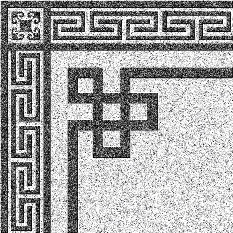 中式角花-1-芝麻白配芝麻黑-600x600