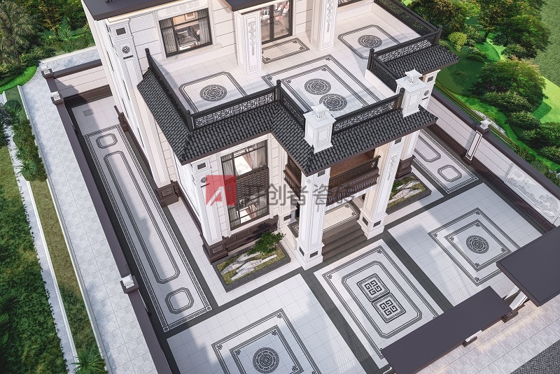 福寿图-芝麻白配深灰