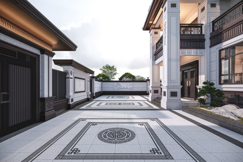 福寿图-芝麻灰配芝麻黑