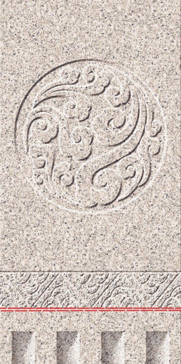 樱花红祥云.规格：400x800