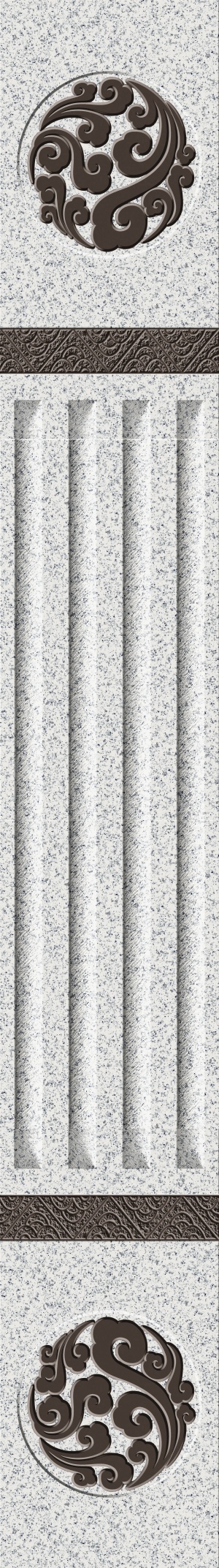 深咖+芝麻白-加厚双祥云凹凸板