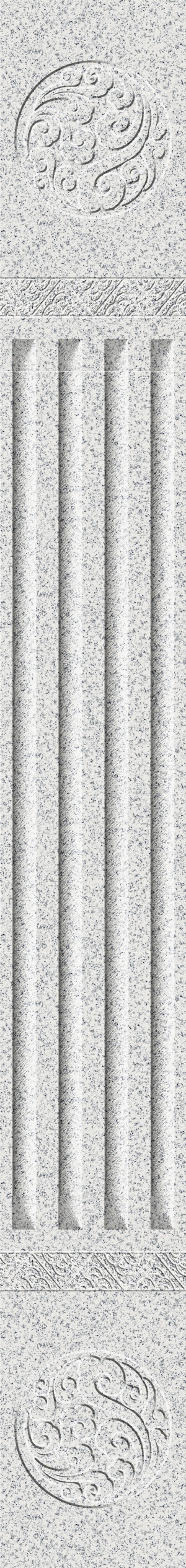 芝麻白-祥云凹凸板-双祥云