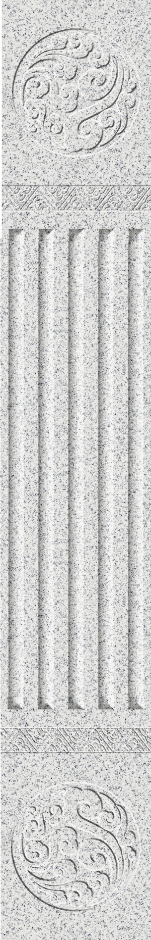 芝麻白-祥云凹凸板-双祥云