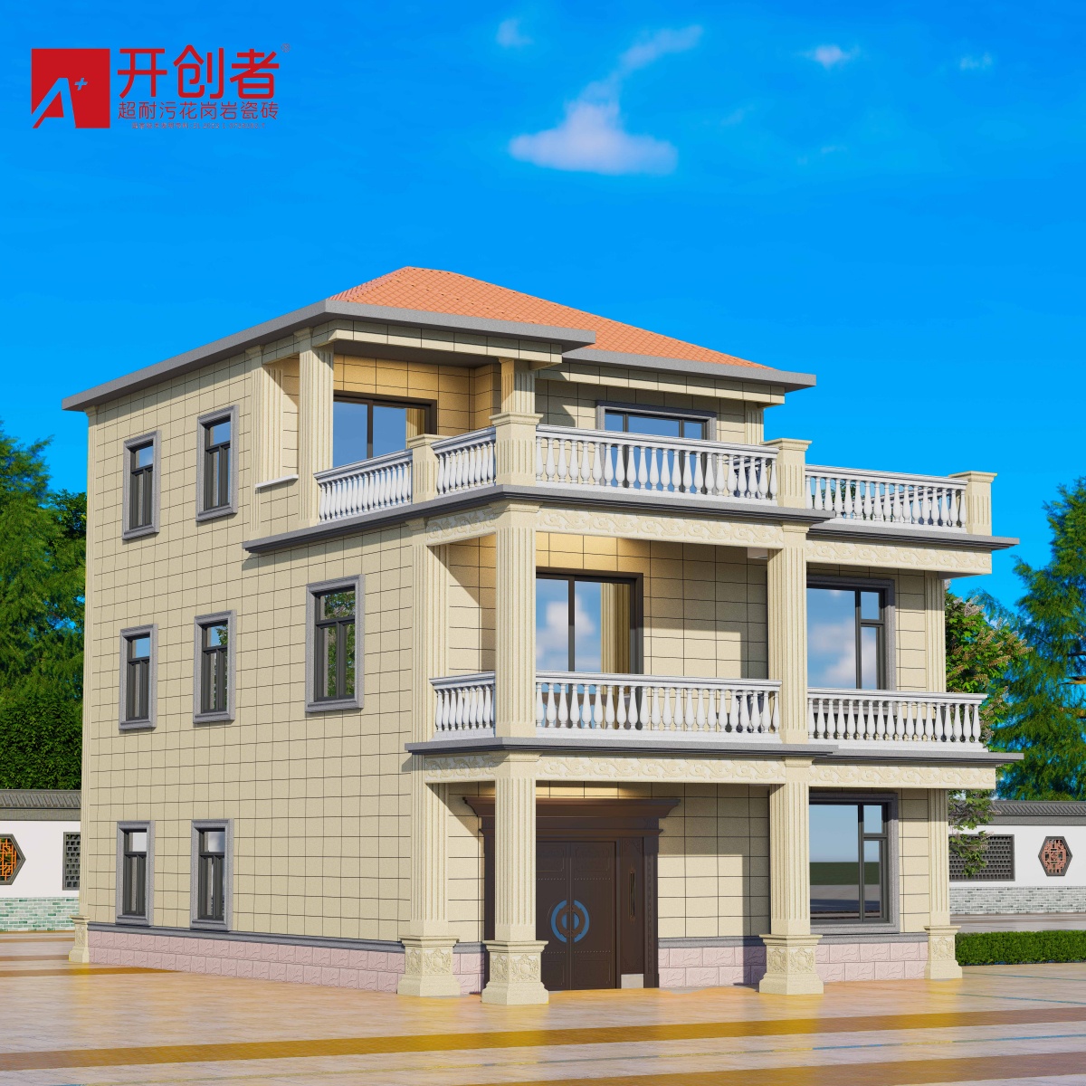 黄金麻凹凸柱-加厚款