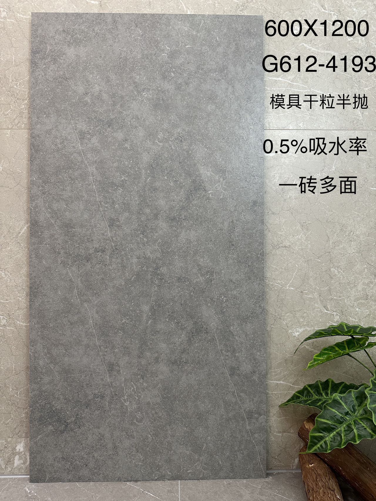 莫奈印象 G612-4193 模具面  干粒半抛 通体底 双0吸水率