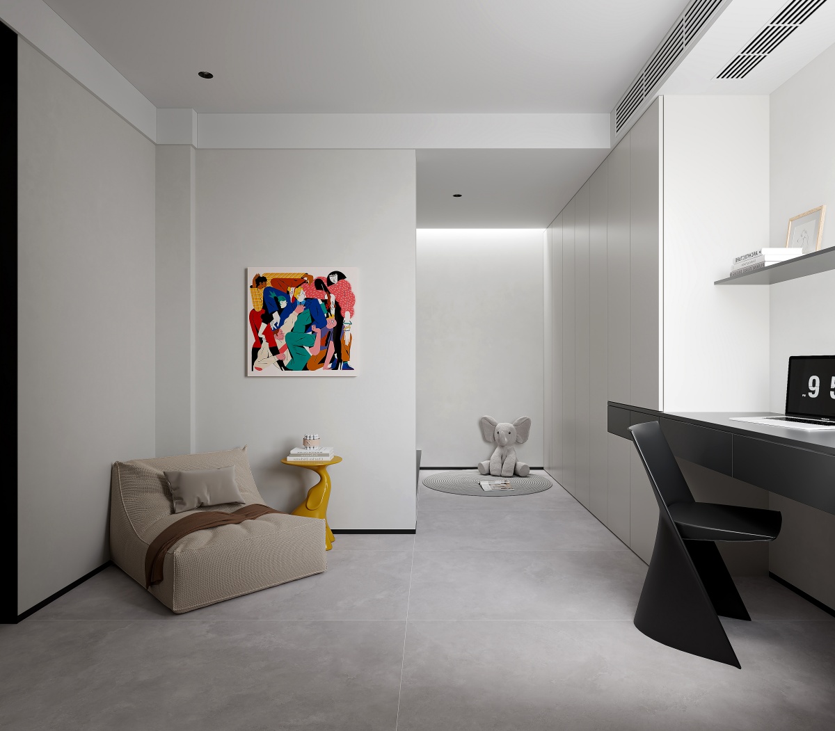 哑光 金丝绒微光石 SR918809马可浅灰 一石五面 自然切面 哑光金丝绒 8°