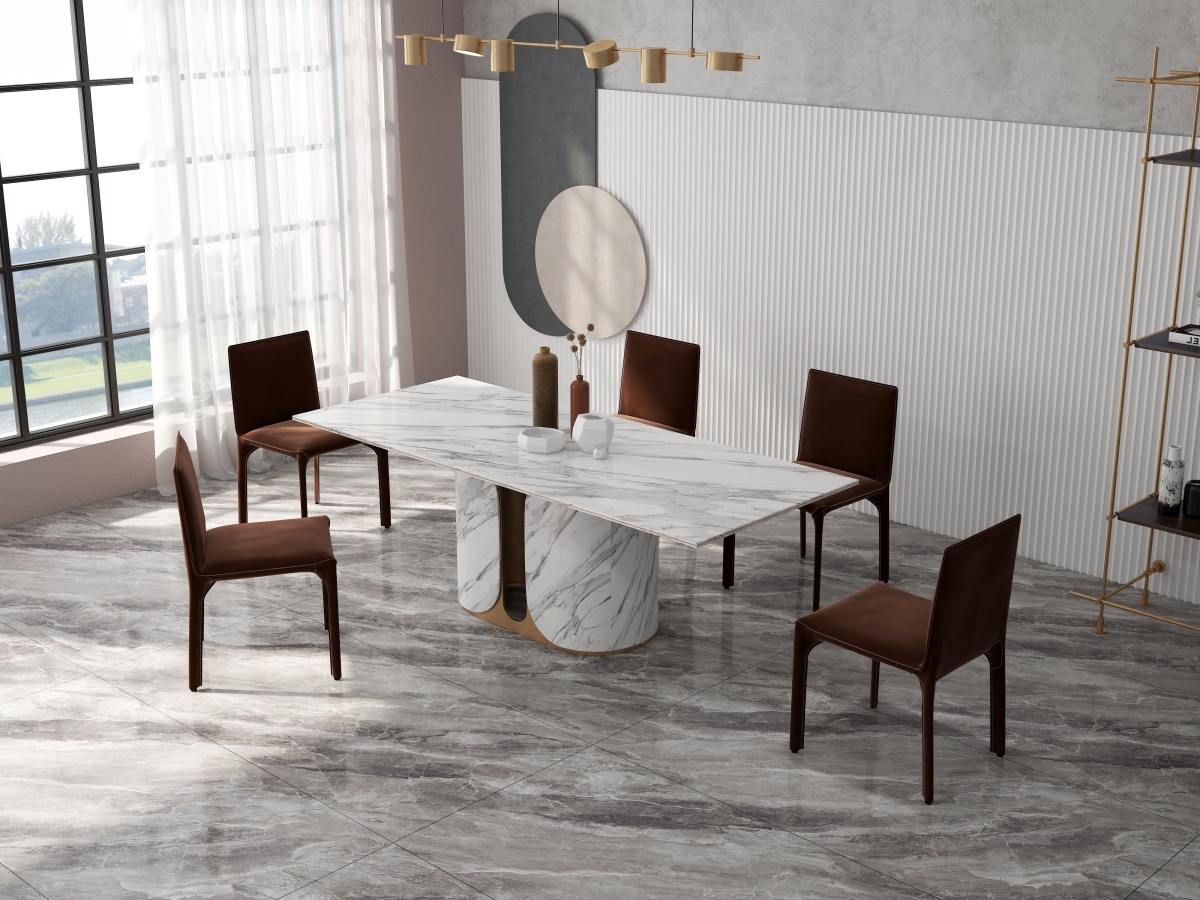 亮光 通体岩板 GT918006大斑岩 一石五面 自由连纹 亮光通体