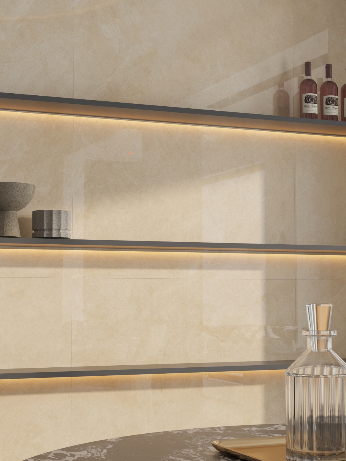 813-1207彩图  一石六面 自然切面 布拉格米黄-小图22-⁮调（杭