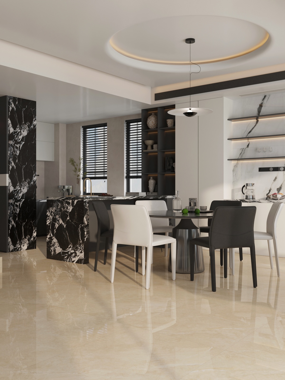 813-1207彩图  一石六面 自然切面 布拉格米黄-小图2-⁮调（杭