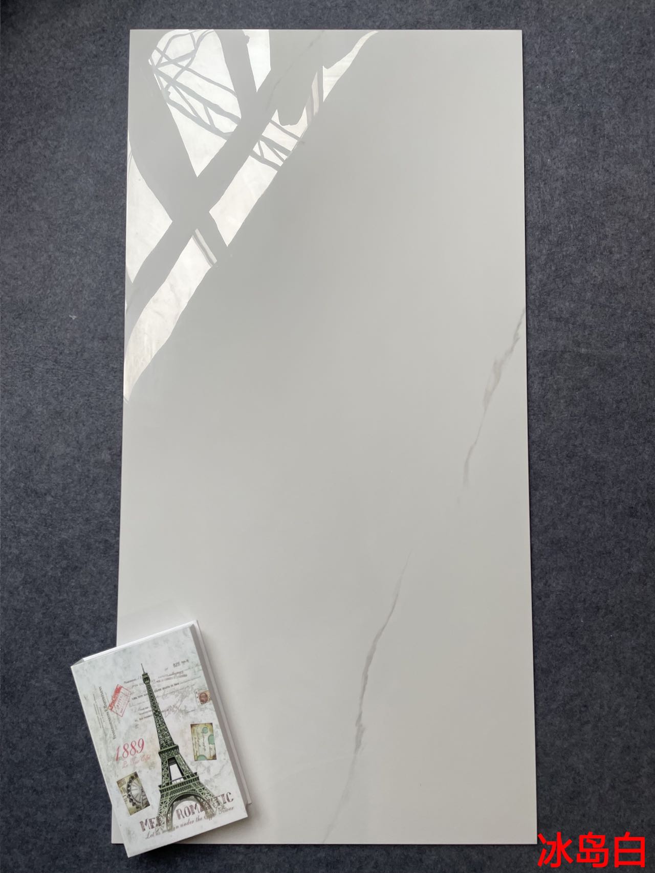 亮光 通体超平釉 JM61201冰岛白 一石七面 自由连纹