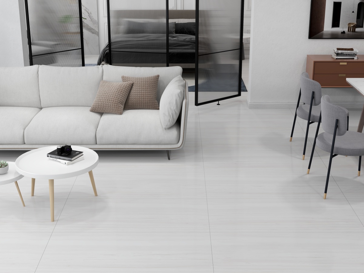 亮光 超晶通体大理石 GTL1261010冰川白 一石五面 自由连纹 亮光通体